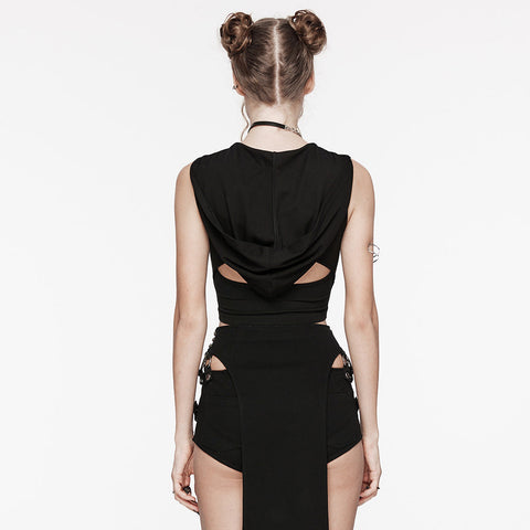 Wasteland – Kurzes Kapuzentop