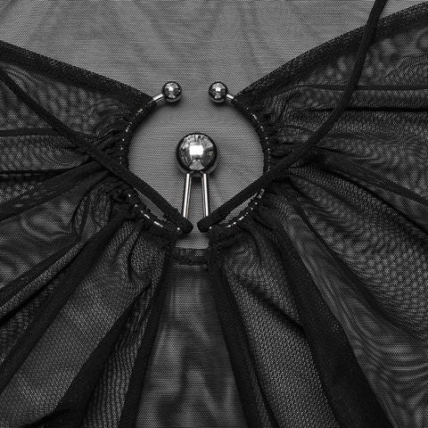2024 Goth Langarm-Mesh-T-Shirt