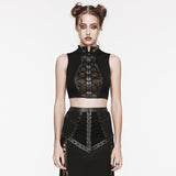 Punk-Crop-Top zum Binden