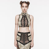 Punk-Crop-Top zum Binden