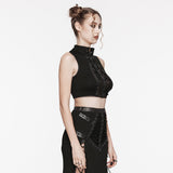 Punk-Crop-Top zum Binden