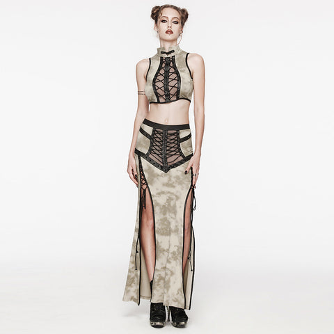 Punk-Crop-Top zum Binden