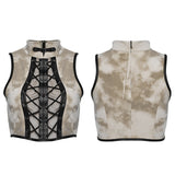 Punk-Crop-Top zum Binden
