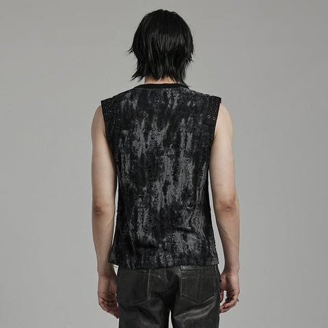GOTH Daily Tattered Tank Top