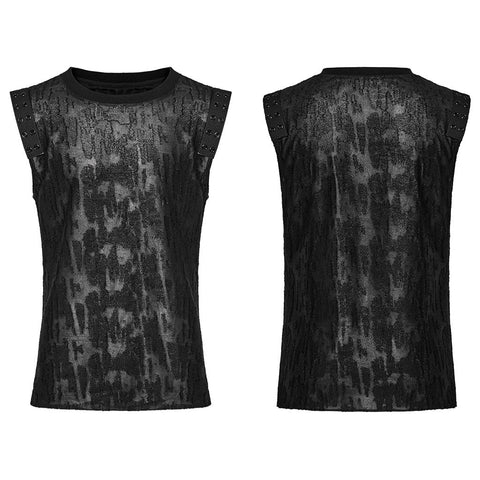 GOTH Daily Tattered Tank Top