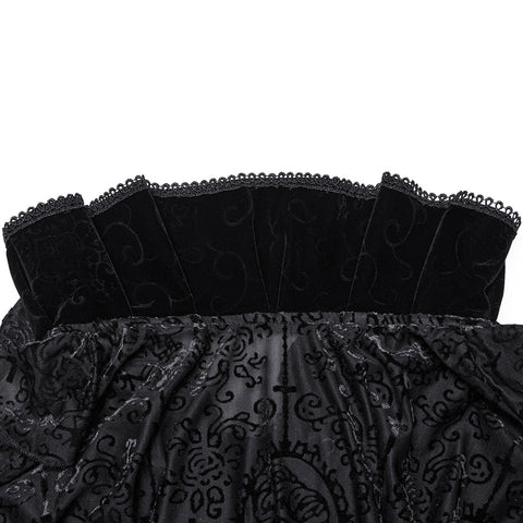 Gothic T-Shirt mit hohem Kragen