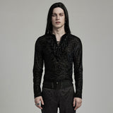Gothic T-Shirt mit hohem Kragen