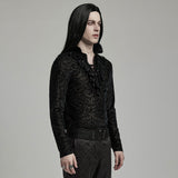 Gothic T-Shirt mit hohem Kragen