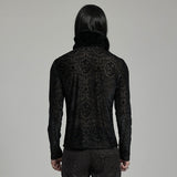 Gothic T-Shirt mit hohem Kragen