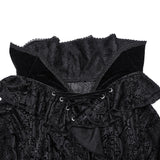 Gothic T-Shirt mit hohem Kragen