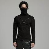 PUNK T-Shirt mit hohem Kragen