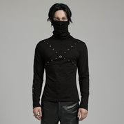 PUNK T-Shirt mit hohem Kragen