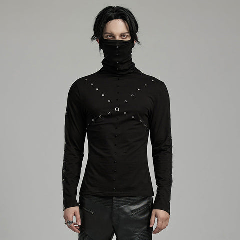 PUNK T-Shirt mit hohem Kragen