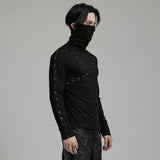 PUNK T-Shirt mit hohem Kragen