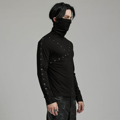PUNK T-Shirt mit hohem Kragen