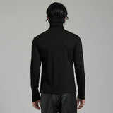 PUNK T-Shirt mit hohem Kragen