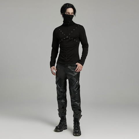 PUNK T-Shirt mit hohem Kragen