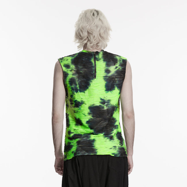 Cyber Tie-Dye Visual Weste