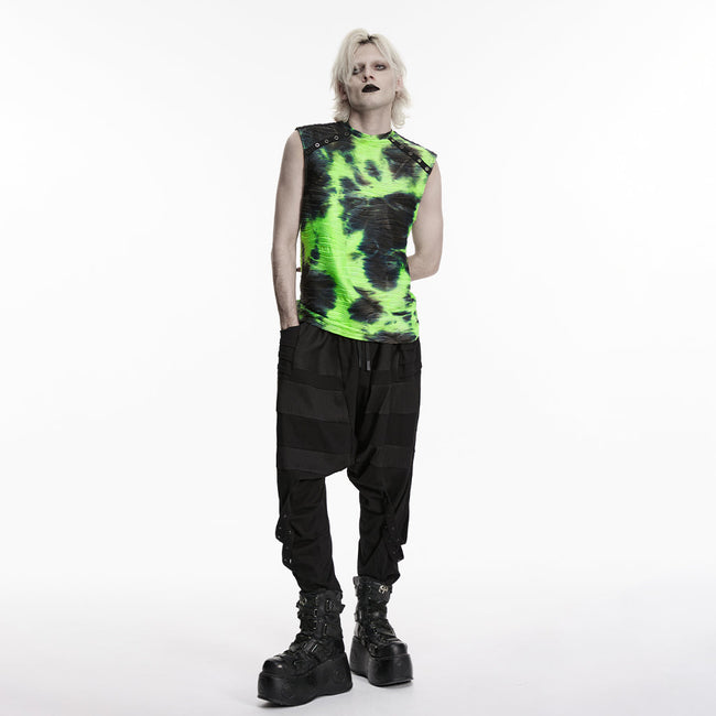 Cyber Tie-Dye Visual Weste