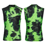 Cyber Tie-Dye Visual Weste