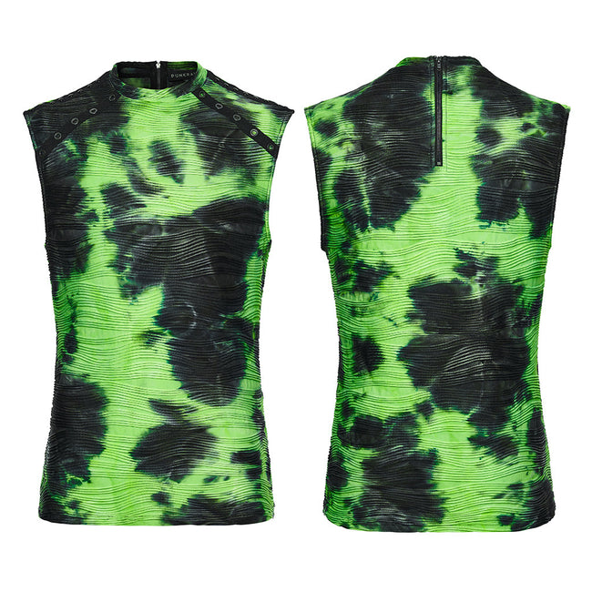 Cyber Tie-Dye Visual Weste