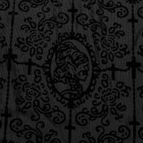 Gothic-Tanktop aus beflocktem Netzstoff