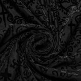 Gothic-Tanktop aus beflocktem Netzstoff