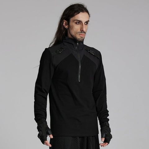 Langärmliges T-Shirt im Techwear-Stil
