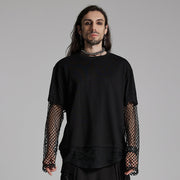 Punk Fake Zweiteiler T-Shirt