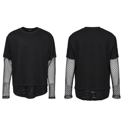 Punk Fake Zweiteiler T-Shirt