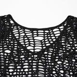 Sexy Punk-Mesh-T-Shirt