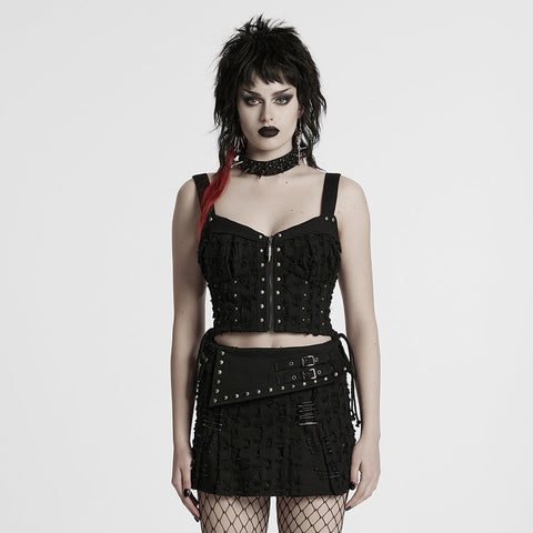 Dekadente Punk-Jeansweste