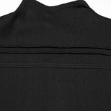 Tailliertes Punk-T-Shirt aus dunklem Denim