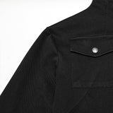 Tailliertes Punk-T-Shirt aus dunklem Denim