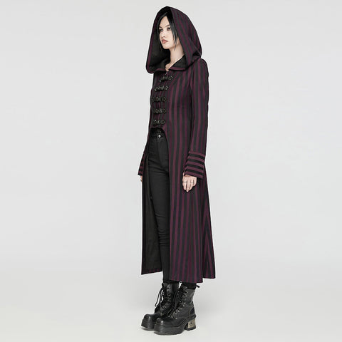 Punk-gestreifte lange Jacke