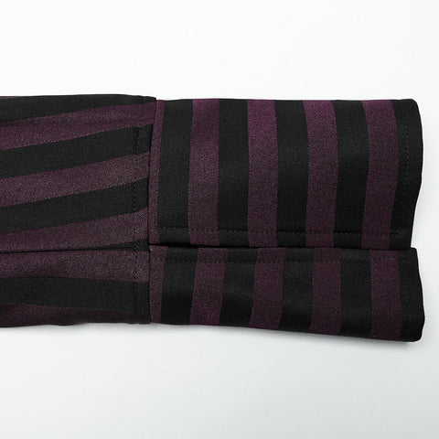 Punk-gestreifte lange Jacke