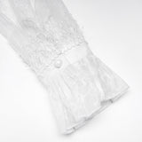 Zarte Bluse mit Gothic-Textur