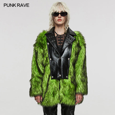 PUNK Kunstpelzmantel