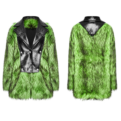 PUNK Kunstpelzmantel