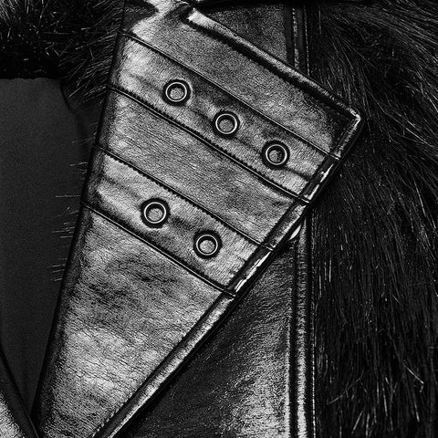 PUNK Kunstpelzmantel