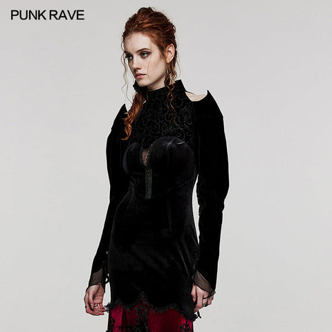 Gotischer Samtblüten-Bolero