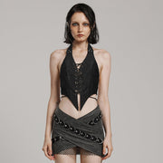 PUNK Neckholder-Crop-Top