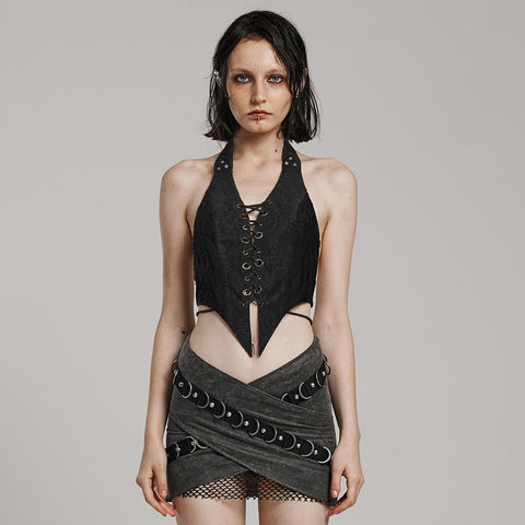 PUNK Neckholder-Crop-Top