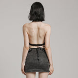PUNK Neckholder-Crop-Top