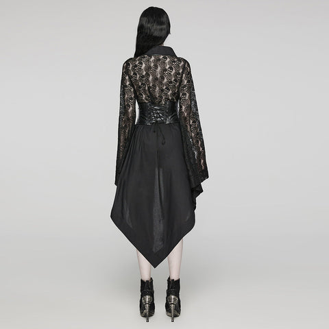 Punk-Totenkopf- und Rosen-Kimono