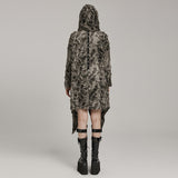 Wasteland Batik-Punk-Mantel im Used-Look
