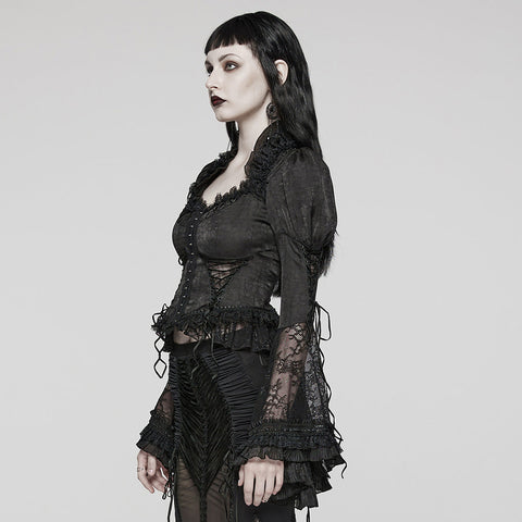 Wunderschönes Spitzenhemd im Gothic-Palast-Stil