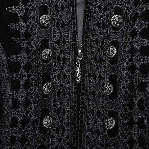 Wunderschöner symmetrischer Goth-Mantel