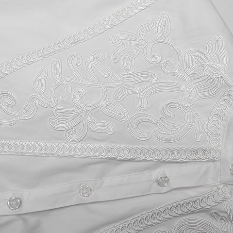 Retro-Gothic-Shirt mit breiter Schulter