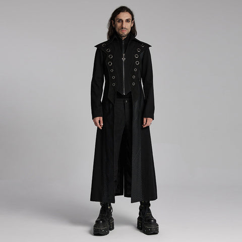 Lange Jacke mit Punk-Optik